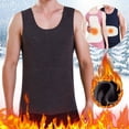 thumbnail image 1 of Men Thermal Underwear Tops Fleece Lined O Neck Tank Tops, 1 of 5
