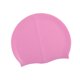 thumbnail image 5 of Gorro de natación de silicona de color liso, gorro de natación flexible para la playa, protección elástica para el cabello. Rosa, 5 of 9