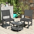 thumbnail image 4 of Dining Chairs Set of 2 High Back for Outdoor Patio Lawn Garden Backyard,Gray, 4 of 7