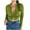 Green, variant on aidice Shirts for Women Casual Lapel Neck Long Sleeve Button up Ruched Skinny Solid Color Crop Tops