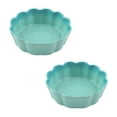 thumbnail image 1 of Qeeadeea Small Round Baking Dish Set Of 2, Round Ceramic Pie Plate, Colorful Ceramic Casserole Dish-green-15x15x5cm, 400ml, 1 of 7