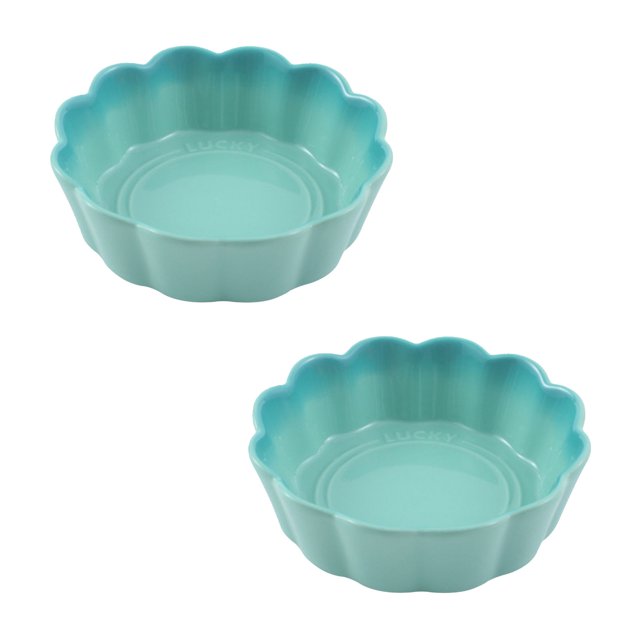 Qeeadeea Small Round Baking Dish Set Of 2, Round Ceramic Pie Plate, Colorful Ceramic Casserole Dish-green-15x15x5cm, 400ml