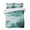 Green, variant on Quilts Full Size Bedding Set, Teal Green Ombre Clouds Lightweight Quilted Comforter, Modern Abstract Gradient Cloud Soft Reversible Bedspread Coverlet with Pillow Covers for All Season, 78" x 90"