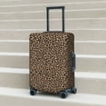 thumbnail image 5 of Uemuo Brown Leopard Printed Washable Luggage Cover - Fashion Suitcase Protector Fits 18-32 Inch Luggage -Large, 5 of 9