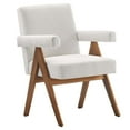 thumbnail image 3 of Modway Lyra Fabric Dining Room Chair - Set of 2 in Ivory Fabric, 3 of 10