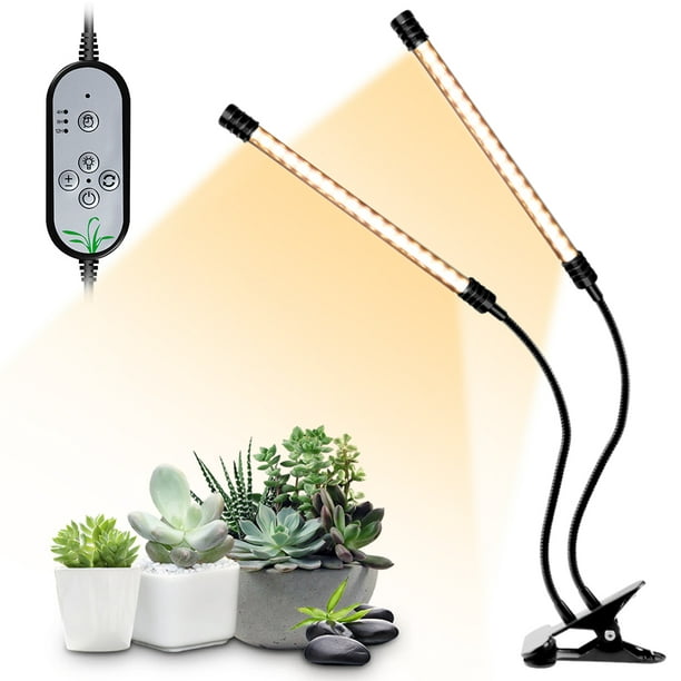 Labymos Lampe de croissance pour plantes USB Lumière du soleil Blanc Angle  de spectre complet Lampe de croissance réglable pour plantes d'intérieur 5  niveaux à intensité variable Minuterie 4/8/12H 