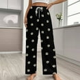 thumbnail image 2 of Paw Print Pajamas Leisure Trousers Soft Warm Sleepwear Bottoms Loose Retro Nightwear, 2 of 6
