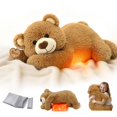 thumbnail image 1 of Oso de Peluche Ponderado Mewaii Marrón con Almohadilla Térmica 2,27 kg, 1 of 8