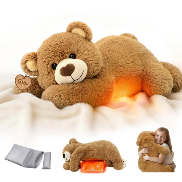 Oso de Peluche Ponderado Mewaii Marrón con Almohadilla Térmica 2,27 kg