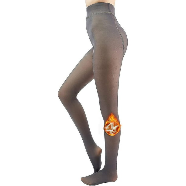 Women's Winter Warm Fleece Tights Ladies Thermo Pantyhose Fake Translucent  Insulated Tights High Waist Sexy Stockings Leggings