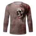 thumbnail image 4 of Tiweut Long Sleeve T Shirt for Men Graphic Printed Round Neck Retro Loose Pullover Tops, 4 of 4