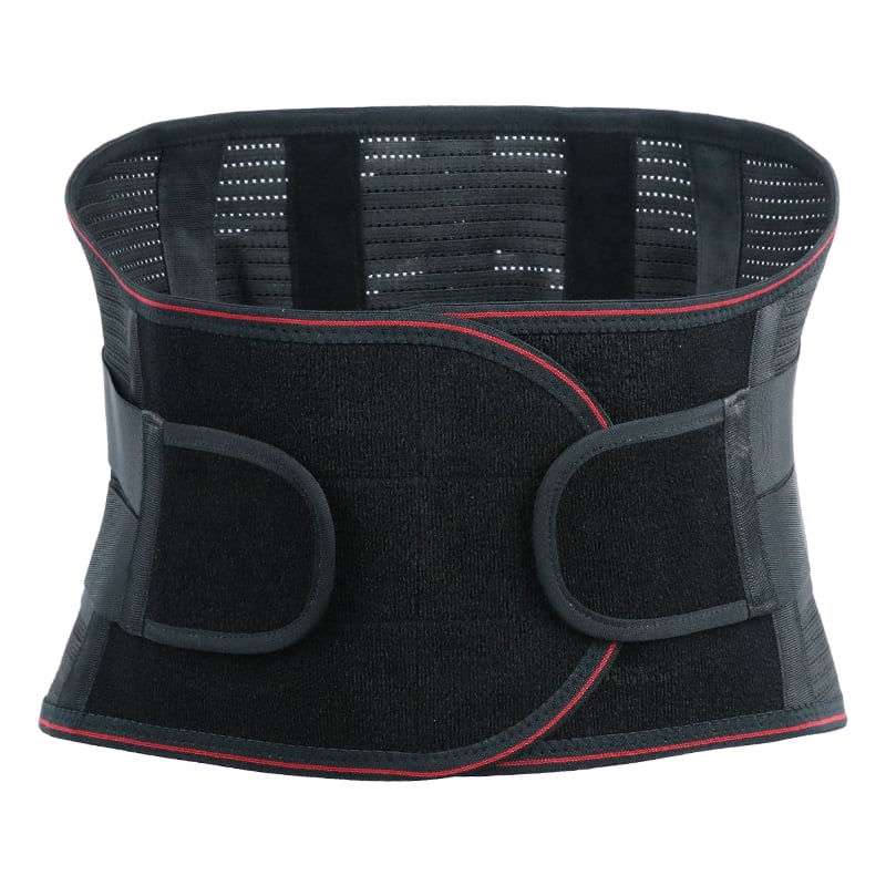 Back Support Brace, Lumbar Support Belt for Women & Men Lower Back Brace Herniated Disc, Sciatica. Removable Stays with 2 Different Hardness Sets, Black M
