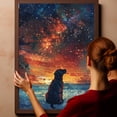 thumbnail image 5 of Pet Decor Starry Night Van Gogh Inspired Pointer Dog Pet Canvas Family Friend Peace Oil Painting Art Print Poster Wall Decor, 5 of 5