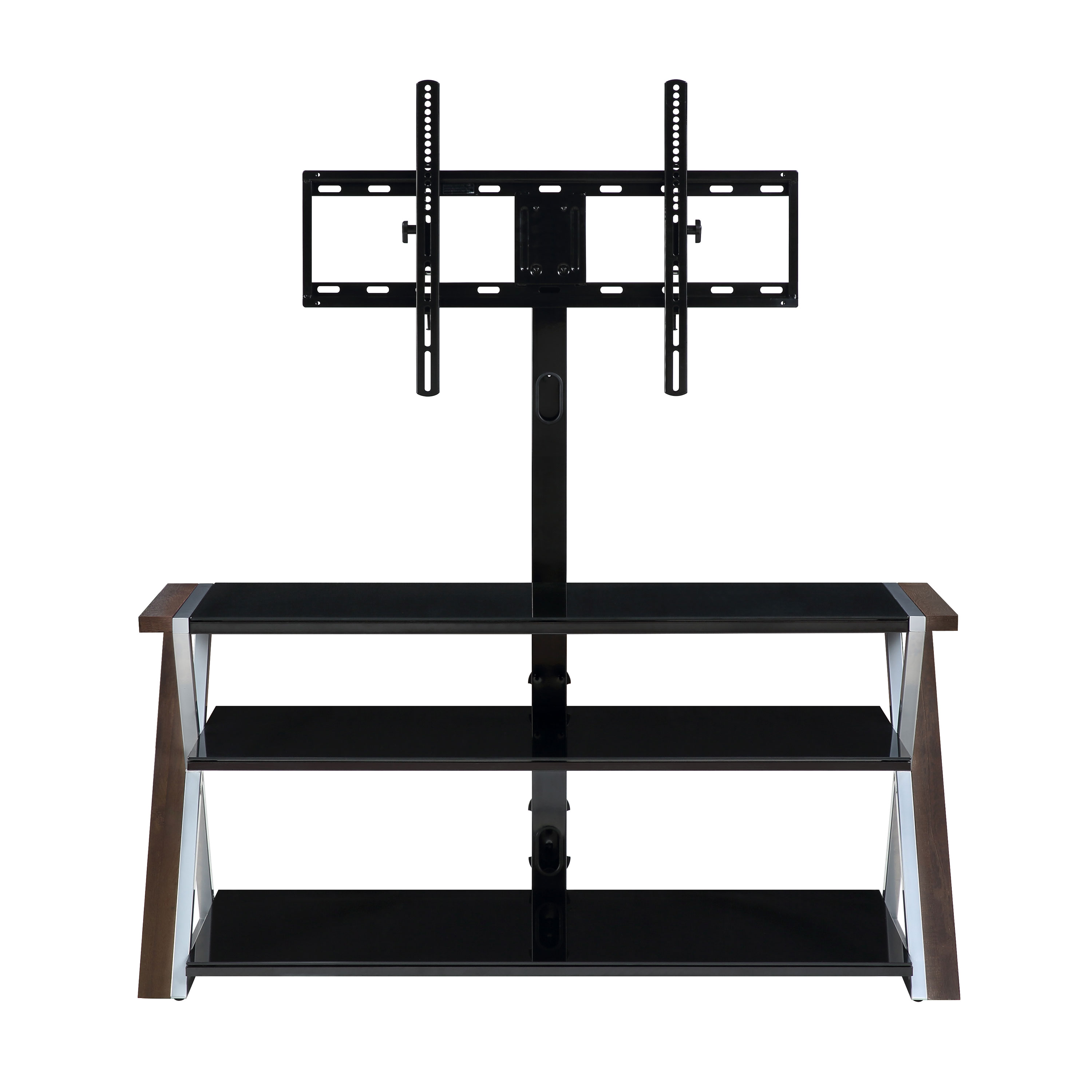Whalen Xavier 3-in-1 Television Stand, Brown photo 2