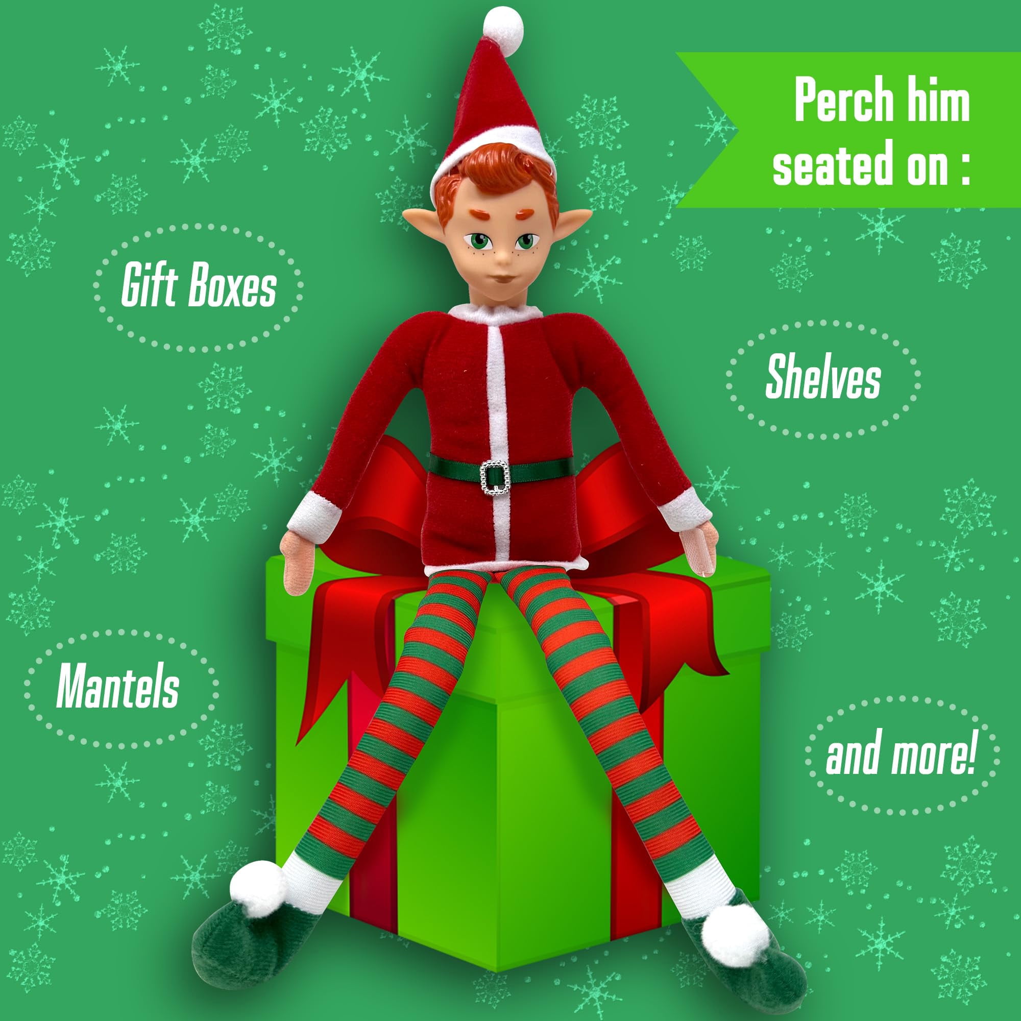 The Original Elf 12” Plush elf for shelf Christmas stuff toys & accessories