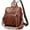 Dark Brown, variant on SPEKSEE Backpack Purse for Women Fashion Ladies Womens Backpack PU Leather Convertible Travel Bags Handbag