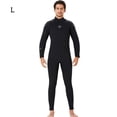 thumbnail image 2 of Traje de húmedo Traje de cuerpo completo para hombres y mujeres Actividades deportivas de agua de una pieza en agua fría para snorkeling Surfing Spearfishing Man / Black L Advancent OD017131-03, 2 of 7