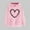 Pink 3, variant on Women's Valentine's Day Oversized Sweatshirt Cute Love Heart Graphiclong Sleeve Loose Hoodie Sweatshirt Tops With Pocket Pink M