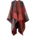 thumbnail image 1 of Châle Imprimé pour Femmes Poncho Ouvert à la Mode, 1 of 6