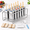 Flat Square, variant on 12 Pack Flat Square Stainless Steel Homemade Ice Lolly Popsicle Makers with Wooden Sticks and Bags