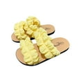 thumbnail image 2 of JDQJBZ Girl's Slippers Solid Color Boho Style Durable Non Slip Soft Sole Beach Slides Summer Kids, 2 of 4