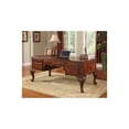 thumbnail image 2 of Best Master CDExecutive 72" Wood Office Desk With Hand Carved Designs in Cherry, 2 of 4