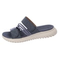 thumbnail image 6 of Dakaela Womens Orthopedic Sandals Comfortable Arch Support Slip on Slides Open Toe Soft Sole Summer Beach Casual Walking Shoes Size 7, 6 of 8