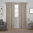 thumbnail image 3 of Exclusive Home Curtains 2 Pack Zeus Solid Textured Jacquard Blackout Hidden Tab Curtain Panels, 3 of 5