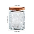 thumbnail image 3 of JHyouerji Clear Glass Sealed Canister 4x5x4 Inch,Food Safe Storage Vessel for Coffee Tea Candy Dry Grains Kitchen Counter Pantry Organizer, 3 of 7