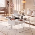 thumbnail image 4 of ELLEGNT Modern Lift Top Coffee Table – Accent Tea Table & Center Table for Living Room, White, 4 of 10