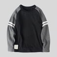 thumbnail image 4 of HCNTES Toddler Boys Long Sleeve Shirts Graphic Cotton Casual Crewneck Tops, Fall Winter Layering Tees(Black,8-10 Years), 4 of 4