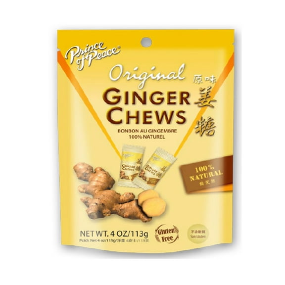Prince of Peace Original Ginger Chew (3 - 4oz Packs)