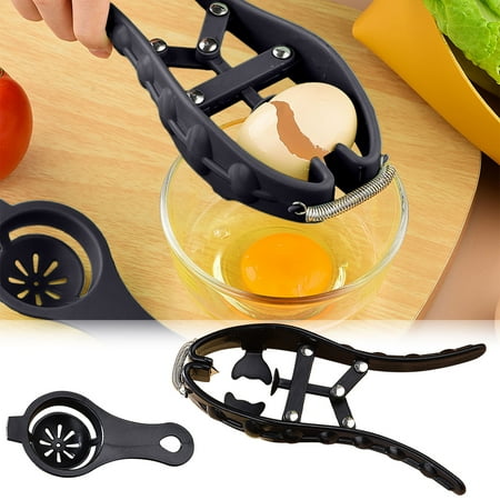 

2PCS Egg Cracker Stainless Steel Egg Separator Automatic Egg Cracker Set Handheld Egg Opener Easy Eggshell Cutter Creative Kitchen Gadget
