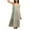 Gray Dress for Summer, variant on BVnarty Women's Trendy Flowy Mini Sundress Clearance Dresses for Women 2023 Work Summer Dress Beach Knee Length Dress Sleeveless Strappy Casual Plain Dress Solid Color Blue L