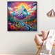 thumbnail image 4 of Pintura de diamante 5D DIY, taladro redondo completo, Kit de montañas silenciosas, decoración del hogar, 30x30cm, 4 of 9