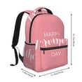 thumbnail image 2 of Easygdp Happy Mother's Day Mochila Ergonómica Versátil para Laptop - Múltiples Bolsillos, Correas Ajustables, Unisex para Escuela, Viajes y Actividades al Aire Libre-One Size, 2 of 5