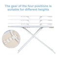 thumbnail image 5 of Lorelo Ironing Board, Full-Size Foldable Ironing Board, Foldable Household Ironing Board, Extended Ironing Board Outside with Heat-Resistant Cover (42 inch, Blue Plaid Pattern), 5 of 7