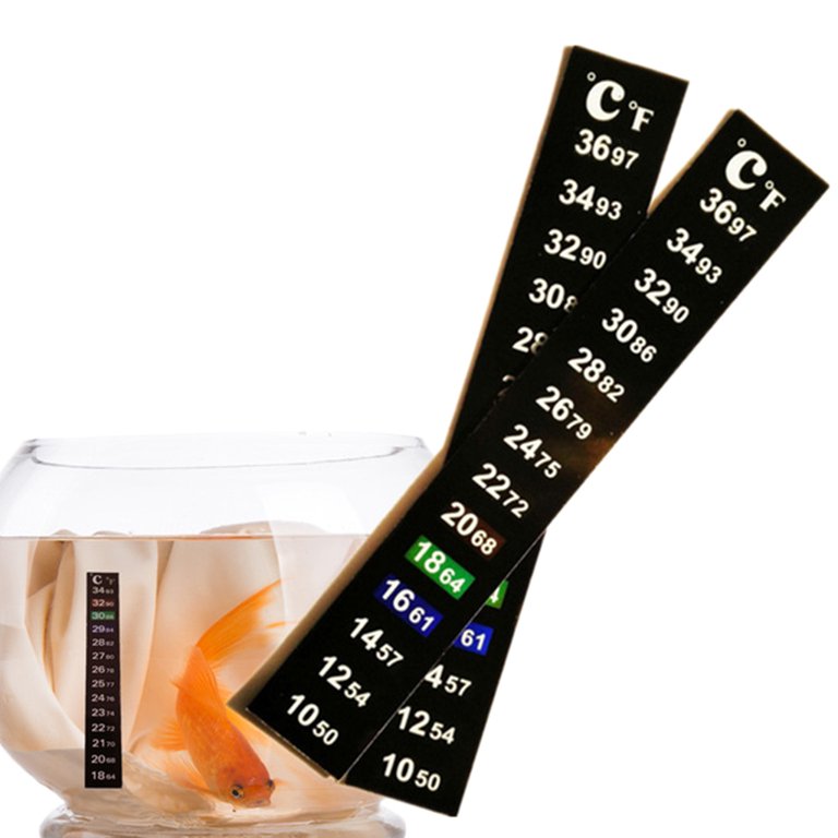 HOTYA LCD Thermometer Sticker Aquarium Liquid Thermometer Stickers Adhesive  Strip for Homebrew Fish for Tank Fermenting Beer Wine Milk Salt Water