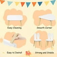 thumbnail image 4 of Innovation Works Kids Table and Chair Set,3 Pieces Toddler Wooden Activity Table and Bunny Chairs Set for Study,Drawing,Playing,Reading, 4 of 6