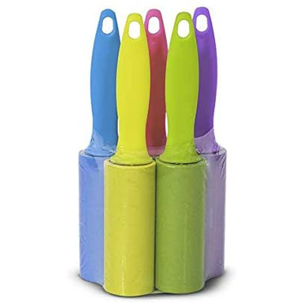 Smart Design Mini Lint Roller w/ Ergonomic Grip Handle EasyPeel