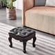 thumbnail image 5 of Step Stool Foot Stool Ottoman Foot Rest Microfiber Leather Upholstered Foot Stool for Living Room Entryway Sofa Free Shipping My Lux Decor Round, 5 of 9
