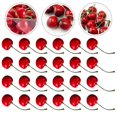 thumbnail image 3 of 100Pcs Artificial Cherry Simulation Lifelike Cherry Fake Fruit Models Kitchen Fruit Decor, 3 of 3