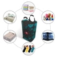 thumbnail image 3 of DouZhe 50L Rectangular Laundry Basket, Green Spiral Mandela Prints Waterproof Foldable Laundry Hamper with Aluminum Handles, 3 of 6