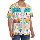 thumbnail image 2 of Fotbe Funny Farm Camisa Estampada de Manga Corta para Hombre, Casual de Verano, Estilo Playero, Sin Arrugas-Small, 2 of 5