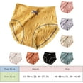 thumbnail image 3 of Sngxgn Women's Cotton Underwear High Waist Stretch Briefs Soft Underpants Ladies Full Coverage Panties(White,One Size), 3 of 5