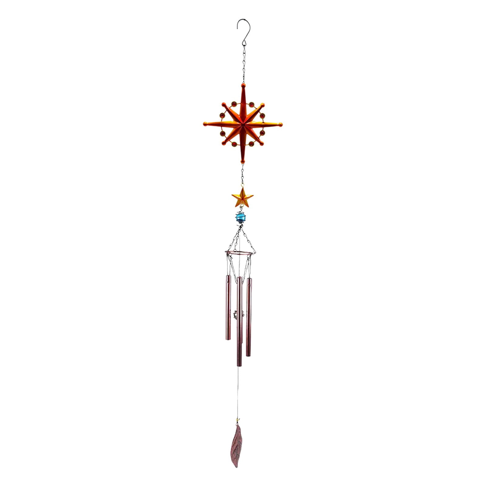 SSZMDLB Wind Chime Iron Art Crafts Pendant, Handcrafted Metal Wind Chimes for Outdoor Garden Decoration, Hanging Bell Windchime for Patio Porch Home Decor, Artistic Pendant Ornaments