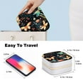 thumbnail image 4 of Mother's Day Firefly Compact Jewelry Box with Imitation Metal Nylon Zipper and Small Grid Organizer, 4 of 6