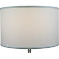 thumbnail image 4 of FenchelShades.com 18" Top Diameter x 18" Bottom Diameter 12" Height Cylinder Drum Lampshade USA Made (Linen White), 4 of 6