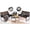 Yellow/Black, variant on 3‑Piece Patio Bistro Set, All‑Weather Rattan Wicker Table and 2 Chairs, Beige Outdoor Furniture for Yard, Porch, Balcony, Poolside