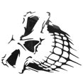 thumbnail image 2 of Pegatina para coche yuxing tatuaje de calavera esqueleto negra, 2 of 5